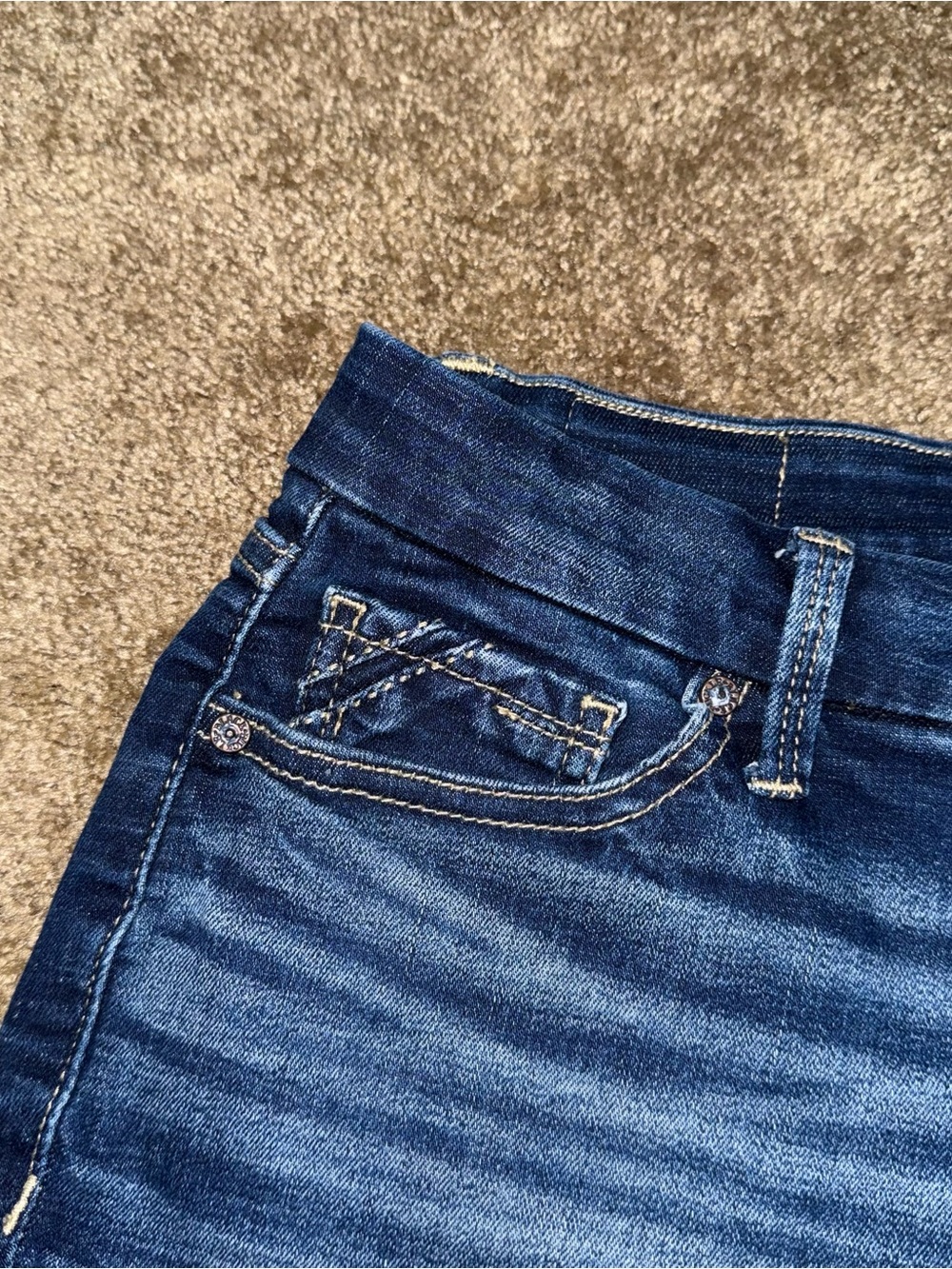 Buckle Black NWOT Fit No. 53 Stretch Jean Shorts Mid Rise 3” Shortie Sz 27 Dark - Picture 5 of 9